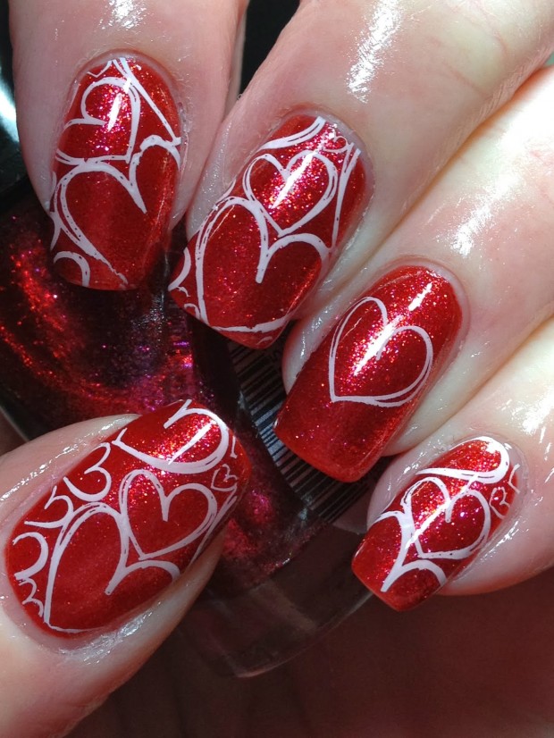 22-Sweet-and-Easy-Valentine’s-Day-Nail-Art-