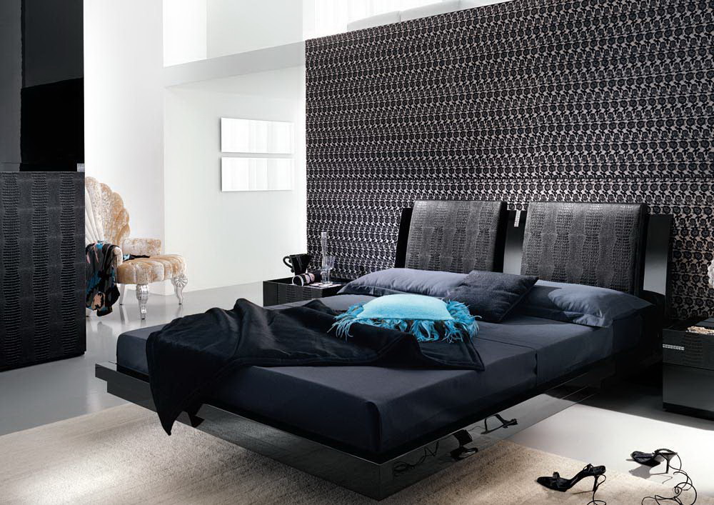 Black-Based-Modern-Master-Bedroom-Interior-Design-With-Unique-Chair