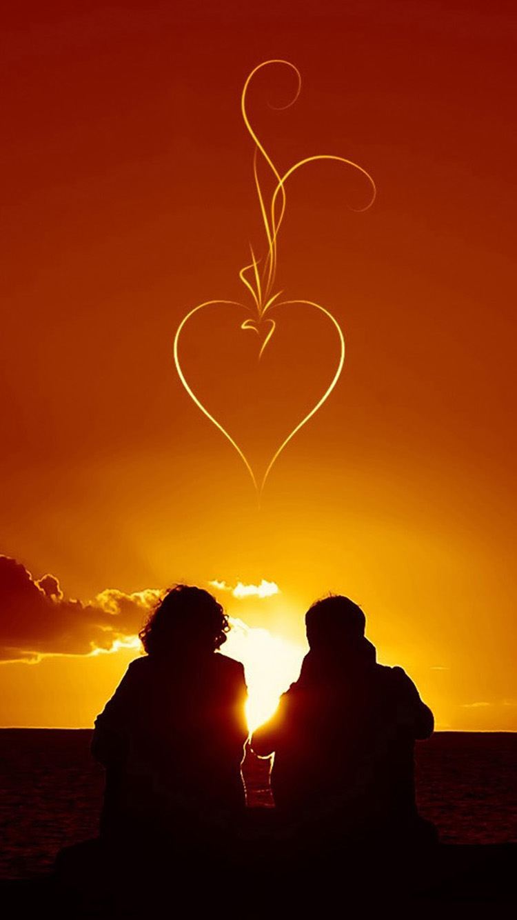 Valentine-sunset-scenery-iPhone-6-Wallpapers.