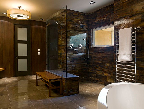 Warm-colors-in-a-masculine-bathroom.