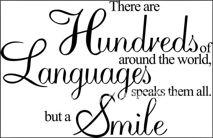 Free-Shipping-60-80cm-Vinyl-wall-quotes-a-smile-speaks-them-all-Fashion-Decorative-art.