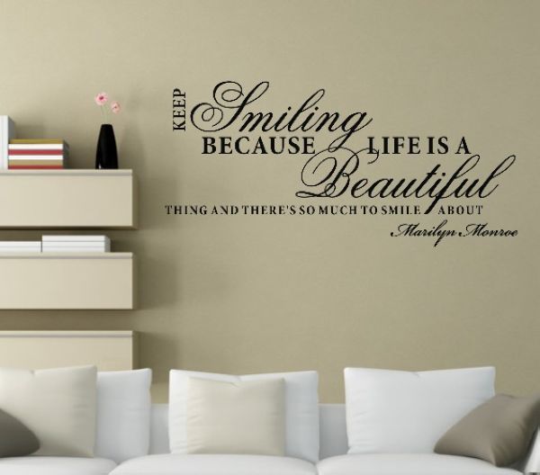 Keep-Smiling-0773-Wall-Stickers-font-b-Quote-b-font-font-b-Small-b-font-Smile