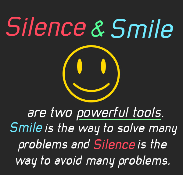 silence-and-smile-quote