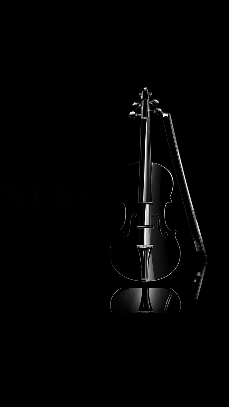 Black-Violin-Elegant-iPhone-6-Wallpaper.