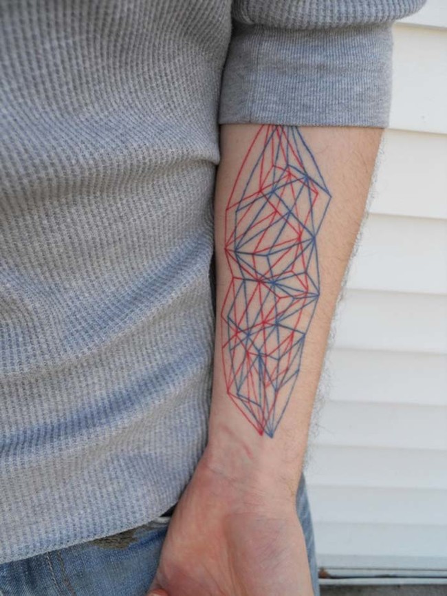 Geometric-tattoos-will-please-your-inner-graphic-designer.
