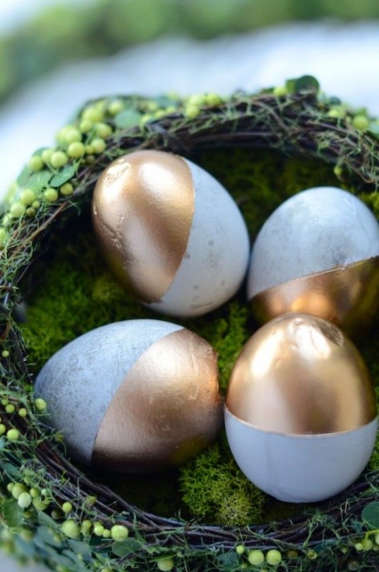 Gold-And-Copper-Easter-Decor-Ideas-11