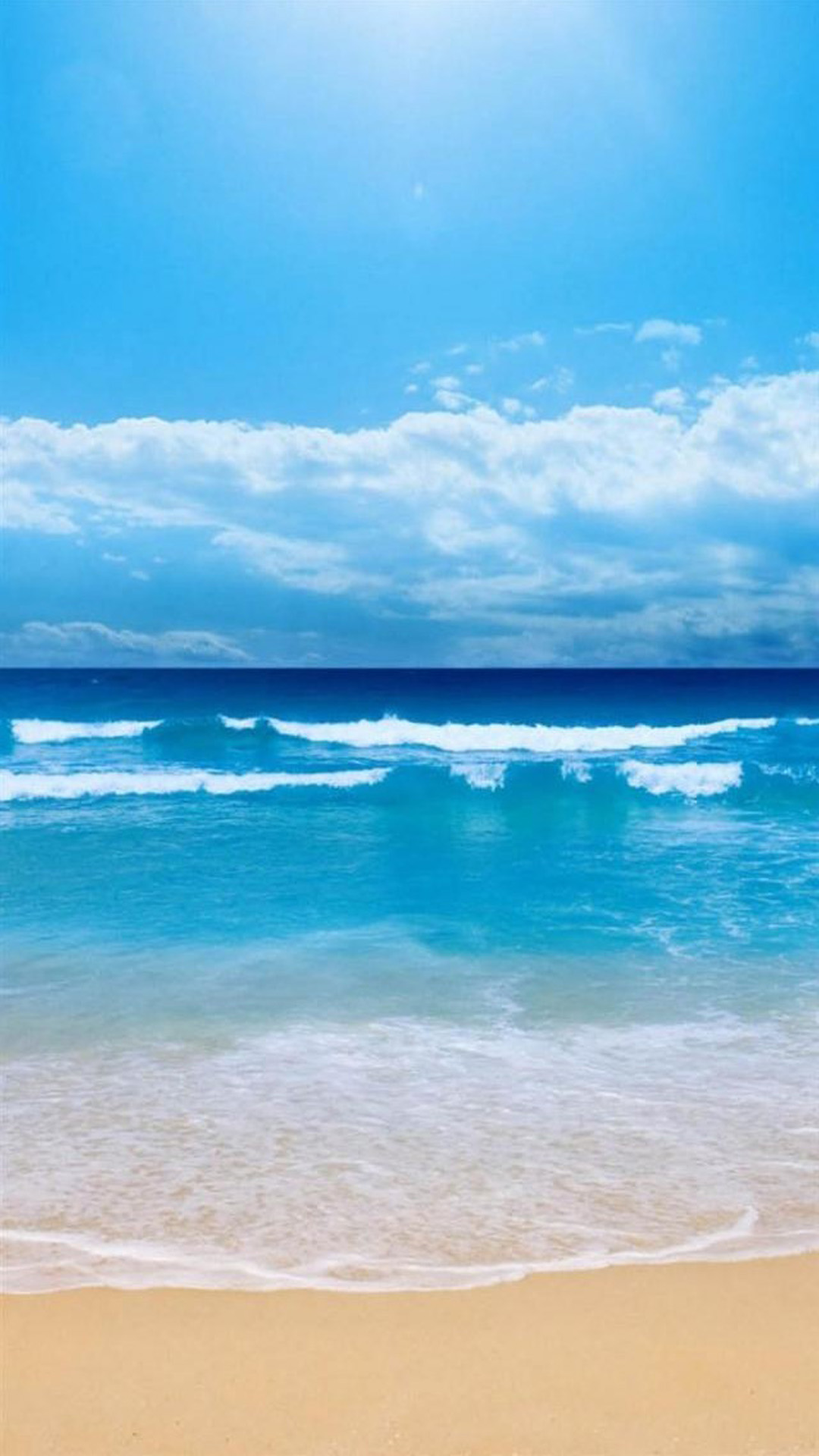 Nature-Clear-Ocean-Beach-Skyline-iPhone-6-wallpaper.