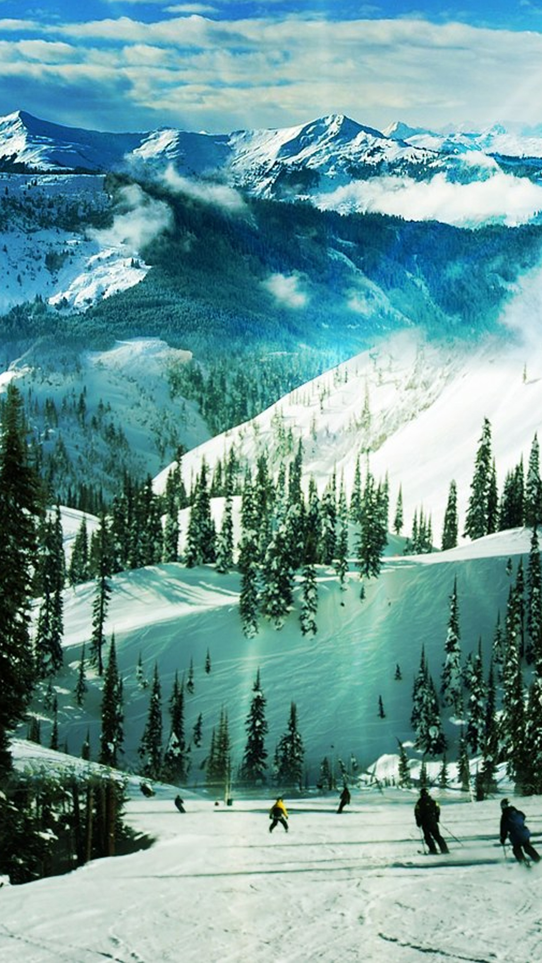 Ski-Slope-Paradise-Winter-Landscape-iPhone-6-Plus-HD-Wallpaper.