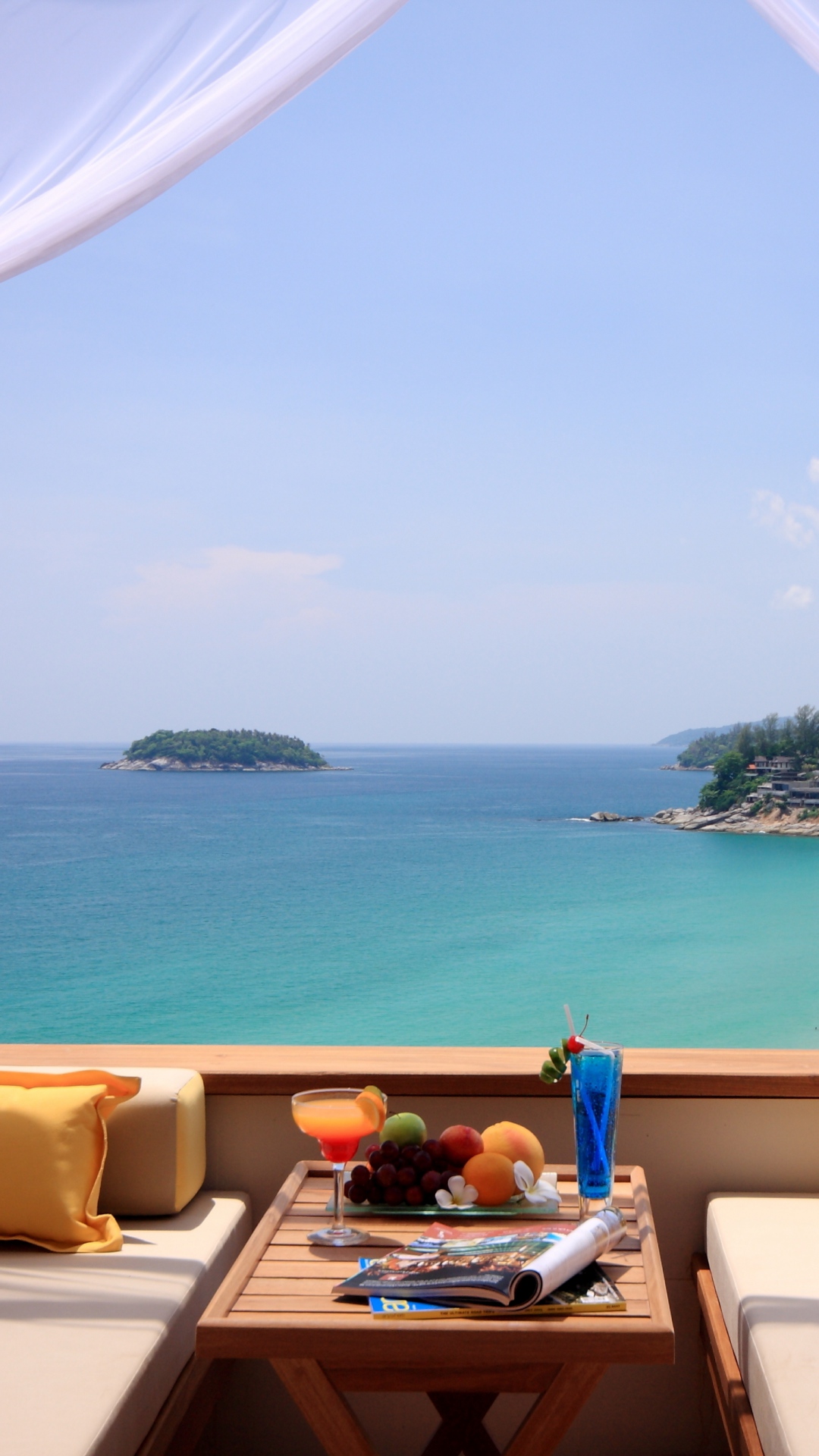 Summer-Breakfast-Ocean-View-iPhone-6-Plus-HD-Wallpaper