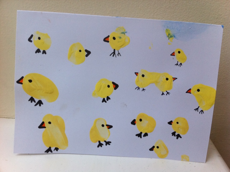 card-finger-print-finger-painting-painting-children-kids-craft-easter-card-chick