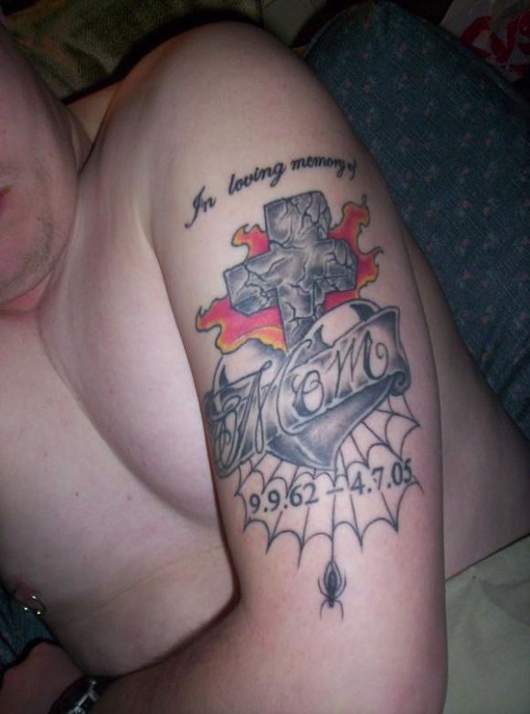 grey-ink-cross-and-mom-tattoo