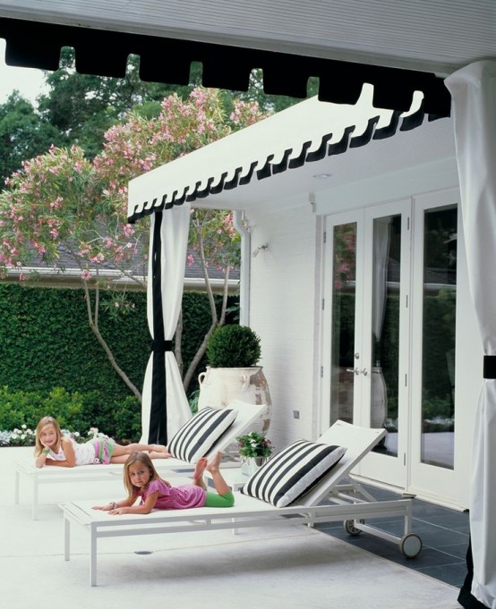 Black And White Outdoor Space Ideas 7