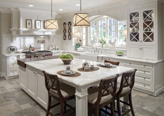 Large-White-Kitchen-Island-with-Extended-Seating.