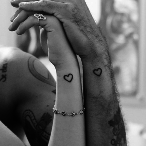 Small-Heart-Tattoos-designs-for-love-couples-on-wrist