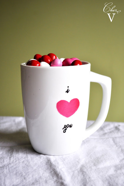 I Love You DIY Valentine Mug