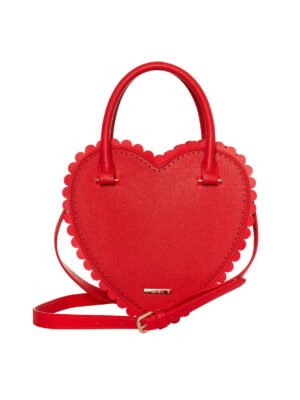 The Best Outfits That Match with a Red Heart Bag